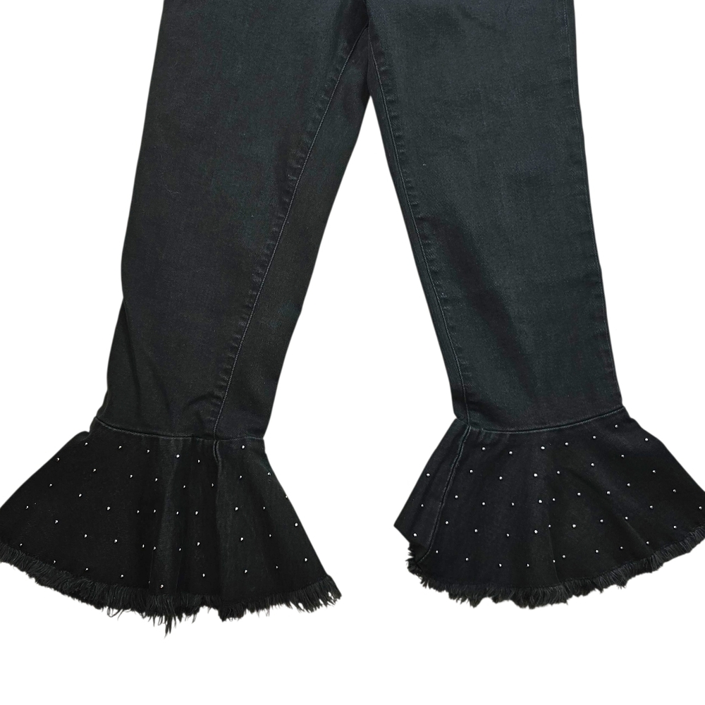 Pilcro Anthropologie High Waist Flared Black Jeans In 27 - Picture 5 of 10